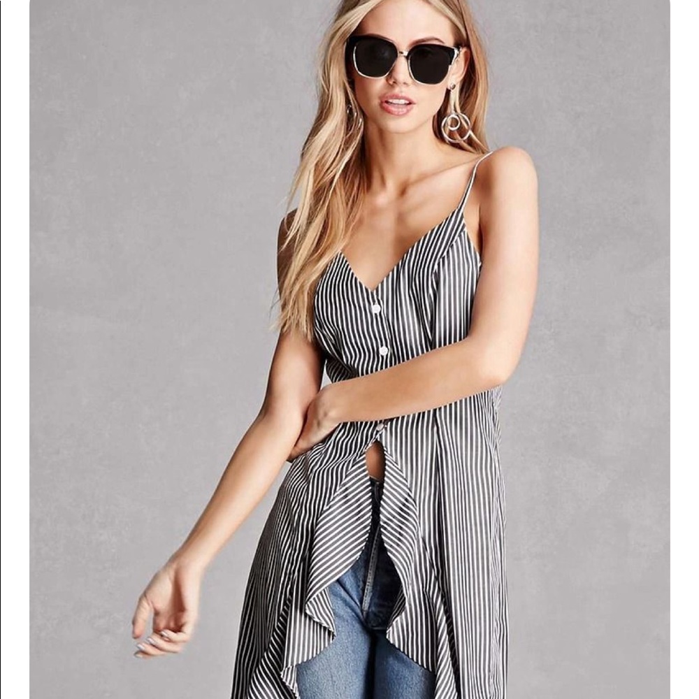 Striped tunic cami